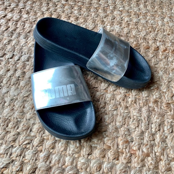 🎈SOLD!🎈 Metallic Puma Slides - Picture 3 of 5